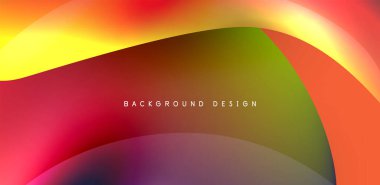 Soyut arkaplan renklerine sahip güzel sıvı şekiller