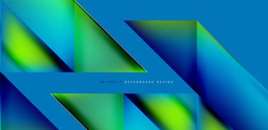 Akışkan gradyan renklerle dinamik üçgen tasarımı soyut arkaplan