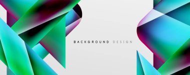 Triangle fluid color gradient abstract background. Vector Illustration For Wallpaper, Banner, Background, Card, Book Illustration, landing page