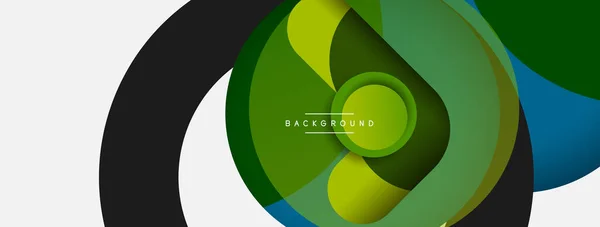 Circle Shapes Abstract Background Vector Illustration Wallpaper Banner Background Landing — Stock Vector