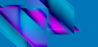 Akışkan gradyan renklerle dinamik üçgen tasarımı soyut arkaplan