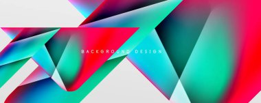 Triangle fluid color gradient abstract background. Vector Illustration For Wallpaper, Banner, Background, Card, Book Illustration, landing page