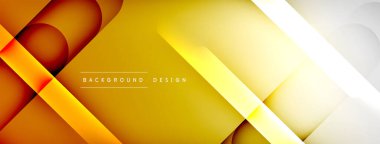 Soyut arkaplan - geometrik bileşim ışık ve gölgelerle oluşturuldu. Teknoloji veya iş dijital şablonu