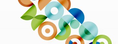 Temiz bir çember arka planı. Duvar kağıdı, pankart, arkaplan veya iniş için renkli şablon