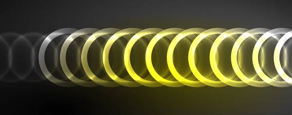 네온빛나는 추상적 에너지 추상적 디자인 — 스톡 벡터
