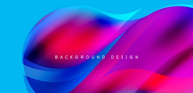 Zarif dalgalar ve akan sıvı soyut arka plan. Kapaklar, şablonlar, el ilanları, afişler, broşürler, afişler için şablon