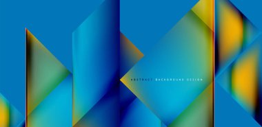 Akışkan gradyan renklerle dinamik üçgen tasarımı soyut arkaplan