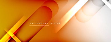 Soyut arkaplan - geometrik bileşim ışık ve gölgelerle oluşturuldu. Teknoloji veya iş dijital şablonu