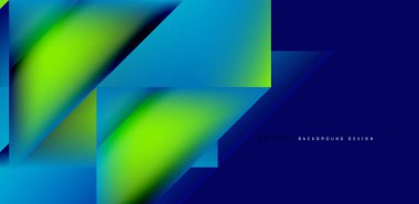 Akışkan gradyan renklerle dinamik üçgen tasarımı soyut arkaplan