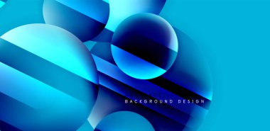 Parlak yüzeyi ve ışığı olan daireler ve gölge efektleri soyut arka plan. Kapaklar, şablonlar, el ilanları, afişler, broşürler, afişler için şablon