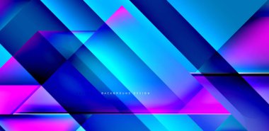 Akışkan gradyan renklerle dinamik üçgen tasarımı soyut arkaplan