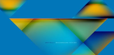 Akışkan gradyan renklerle dinamik üçgen tasarımı soyut arkaplan