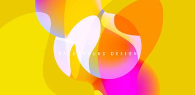 Spheres and circles abstract background, trendy colorful design. Vector Illustration For Wallpaper, Banner, Background, Card, Book Illustration, landing page