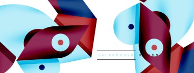 Yaratıcı parlak geometrik duvar kağıdı. Asgari soyut arkaplan. Daire çizgileri, duvar kağıdı arkaplanı veya iniş sayfası için kompozisyon vektör ilüstrasyonunu şekillendirir