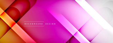 Soyut arkaplan - geometrik bileşim ışık ve gölgelerle oluşturuldu. Teknoloji veya iş dijital şablonu