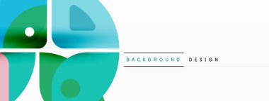 Çizgiler, kareler, daireler ve üçgenler. Duvar kağıdı, pankart, arkaplan, sunum veya iniş sayfası için Geometrik soyut arkaplan