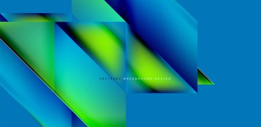 Akışkan gradyan renklerle dinamik üçgen tasarımı soyut arkaplan