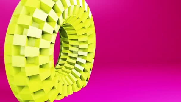 Motion Graphics Shape Animation Background Techno Seamless Looping Video — Vídeos de Stock