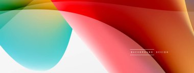 Soyut arkaplan. Duvar kağıdı, pankart, arkaplan veya iniş için akışkan renk dalgası şablonu