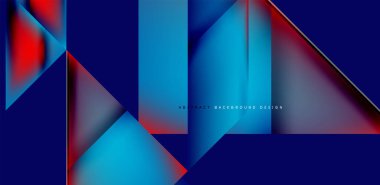 Akışkan gradyan renklerle dinamik üçgen tasarımı soyut arkaplan