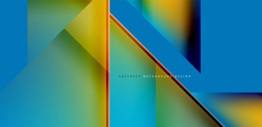 Akışkan gradyan renklerle dinamik üçgen tasarımı soyut arkaplan