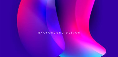 Sıvı renkli 3D elementler soyut arkaplan