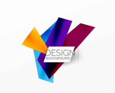 Arka plan soyut örtüşen şekiller. Duvar kağıdı afişi veya iniş sayfası için en düşük bileşim vektör ilüstrasyonuName