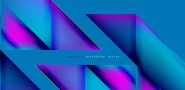 Akışkan gradyan renklerle dinamik üçgen tasarımı soyut arkaplan