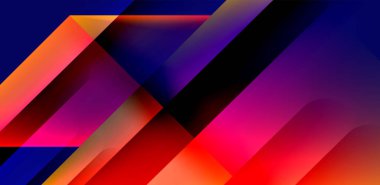 Akışkan gradyan renklerle dinamik üçgen tasarımı soyut arkaplan