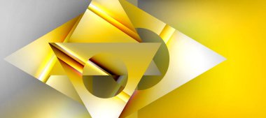 Triangle abstract background with shiny and glossy effects. Vector Illustration For Wallpaper, Banner, Background, Card, Book Illustration, landing page