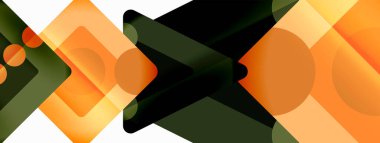 Triangles and circles abstract background for wallpaper, banner, background, card, book Illustration, landing page