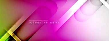 Soyut arkaplan - geometrik bileşim ışık ve gölgelerle oluşturuldu. Teknoloji veya iş dijital şablonu