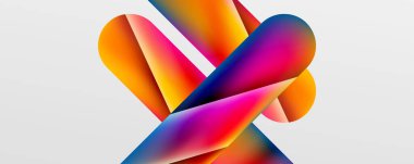 Triangle fluid color gradient abstract background. Vector Illustration For Wallpaper, Banner, Background, Card, Book Illustration, landing page