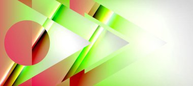 Triangle abstract background with shiny and glossy effects. Vector Illustration For Wallpaper, Banner, Background, Card, Book Illustration, landing page