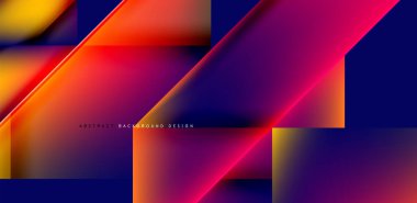 Akışkan gradyan renklerle dinamik üçgen tasarımı soyut arkaplan