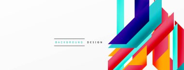 Minimum geometrik soyut arkaplan. Dinamik 3D çizgi kompozisyonu. Duvar kağıdı, afiş, arkaplan veya iniş için moda tekno iş şablonu