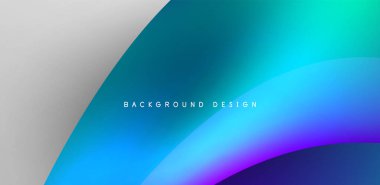 Sıvı renkli 3D elementler soyut arkaplan