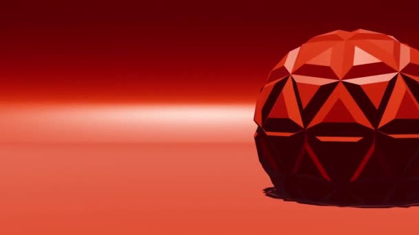 Abstract Rotation Ball Sphere Backdrop Futuristic Techno Motion Graphics Background — Wideo stockowe