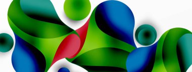 Geometrik yuvarlak şekiller ve soyut çemberler. Yapay zeka teknolojisi, engelleme zinciri, iletişim için duvar kağıdı, 5G, bilim, iş