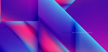 Akışkan gradyan renklerle dinamik üçgen tasarımı soyut arkaplan