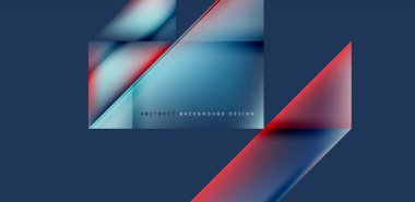 Akışkan gradyan renklerle dinamik üçgen tasarımı soyut arkaplan