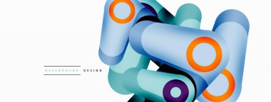 Soyut geometrik şekiller arka plan. Duvar kağıdı, pankart, arkaplan veya iniş için renk şekilleri