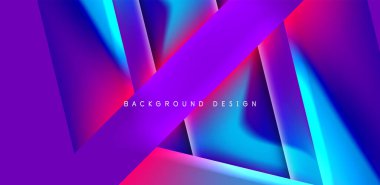 Renkli sıvı gradyanlı gelecekçi üçgen vektörü soyut arkaplan