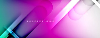 Soyut arkaplan - geometrik bileşim ışık ve gölgelerle oluşturuldu. Teknoloji veya iş dijital şablonu