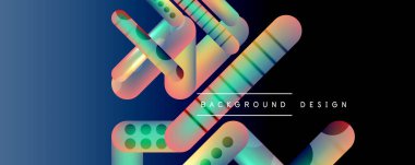 Yuvarlak şekiller ve akışkan eğimli çizgiler soyut arkaplan. Duvar kağıdı, afiş, arkaplan, broşür, katalog, kapak, broşür