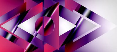 Triangle abstract background with shiny and glossy effects. Vector Illustration For Wallpaper, Banner, Background, Card, Book Illustration, landing page