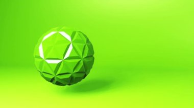 Abstract rotation ball or sphere backdrop - futuristic techno motion graphics background. Seamless 3d looping video animation