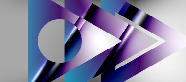 Triangle abstract background with shiny and glossy effects. Vector Illustration For Wallpaper, Banner, Background, Card, Book Illustration, landing page