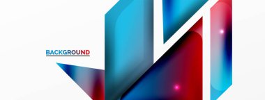 Dinamik 3d geometrik soyut arkaplan. Üçgenler ve diğer basit formlar. Duvar Kağıdı, Sancak, Arkaplan, Kart, Kitap İllüstrasyonu, İniş Sayfası