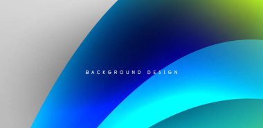 Soyut arkaplan renklerine sahip güzel sıvı şekiller